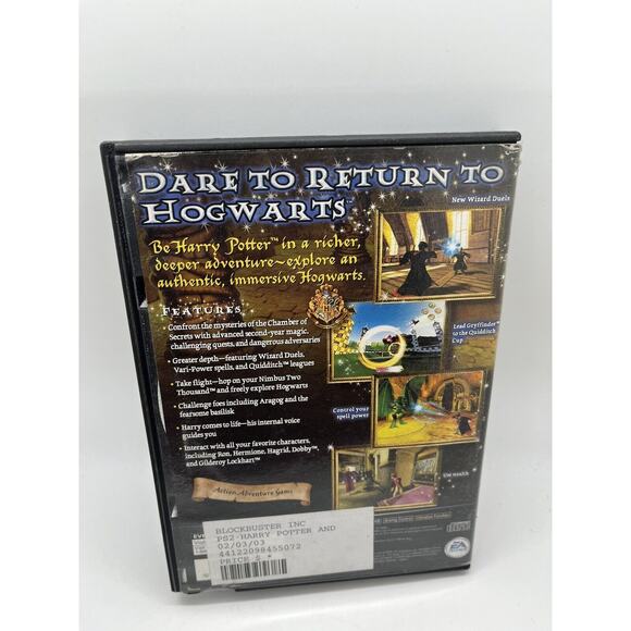 Harry Potter and the Chamber of Secrets (Sony PlayStation 2, 2002) CIB - TESTED - Picture 2 of 7